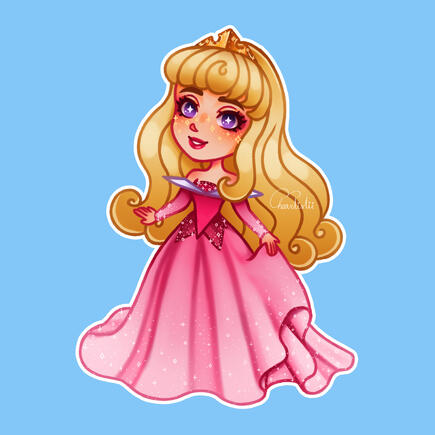 chibi artwork of aurora