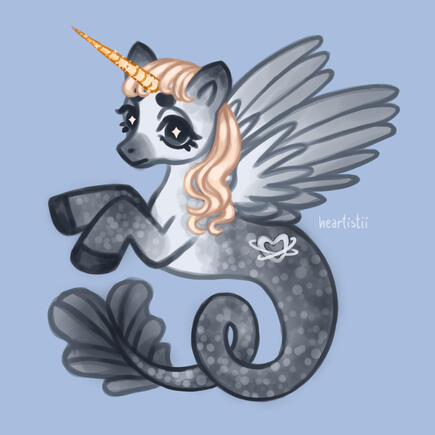 two fullbody artwork of my pony sona (child version)